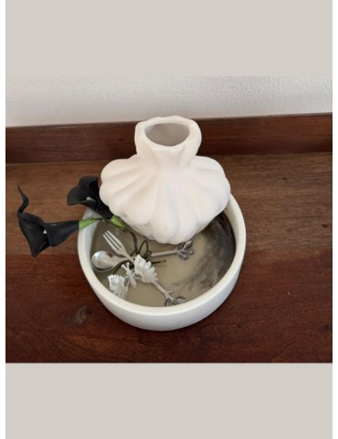 Butterfly & Pottery Cutlery Holder