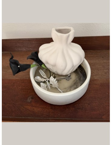 Butterfly & Pottery Cutlery Holder
