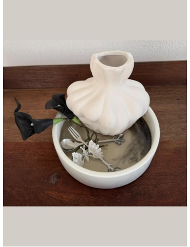 Butterfly & Pottery Cutlery Holder