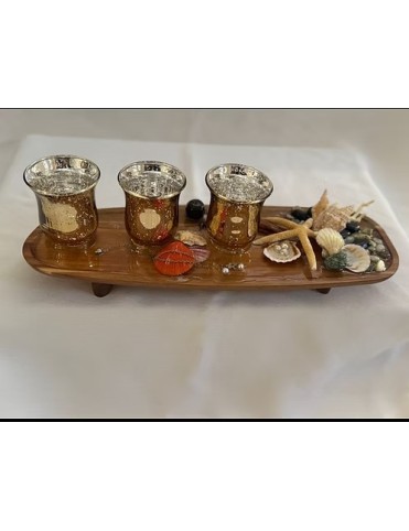 Coastal Glow Candle Tray
