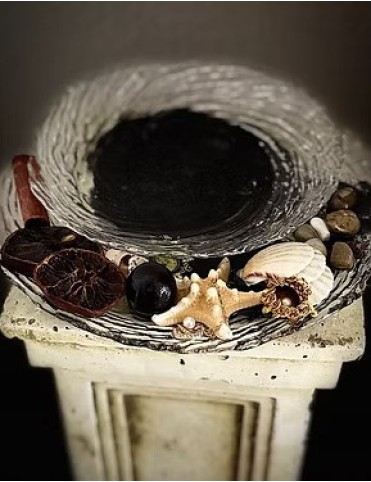 Coastal Resin Glass Date Bowl