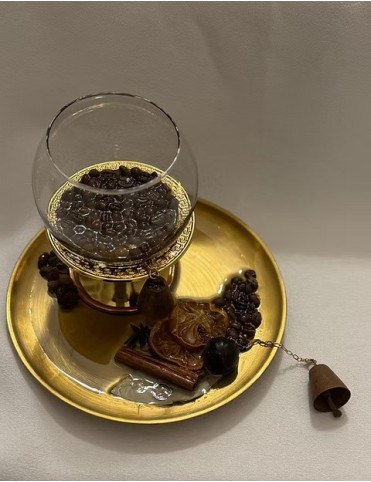 Coffee Resin Candle Holder