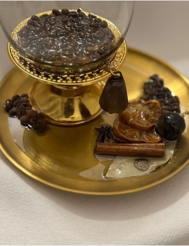 Coffee Resin Candle Holder