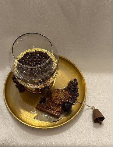 Coffee Resin Candle Holder