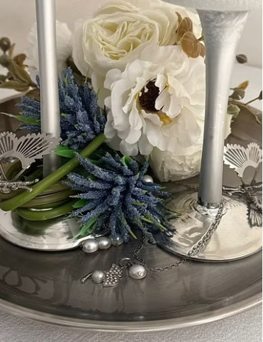 Dreamy Frosted Glass Candle Holder Duo