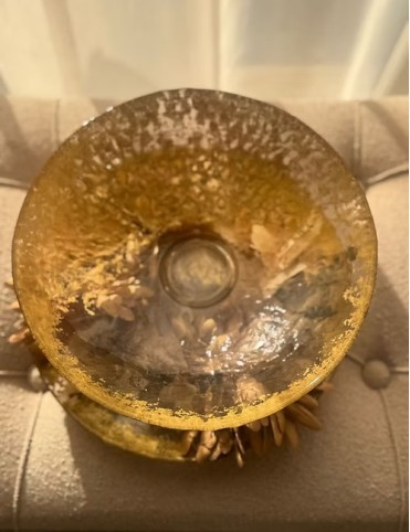 Floral Glass Bowl