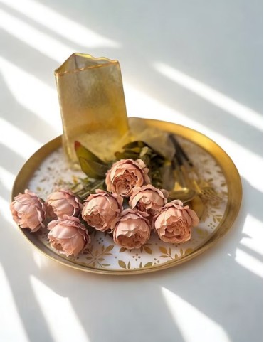 Floral Resin Cutlery Holder Set