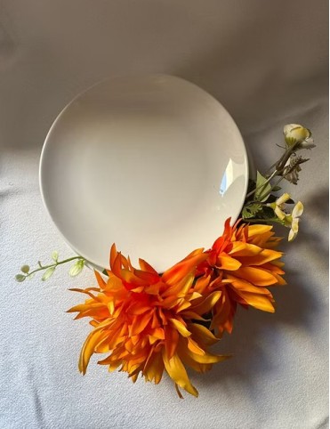 Floral Resin Server