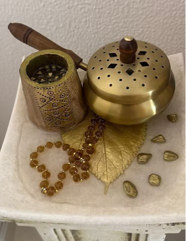 Golden Ember Oudh Ritual Set
