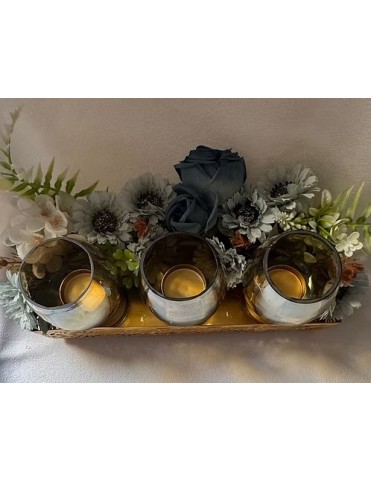 Golden Glow Candle Centerpiece