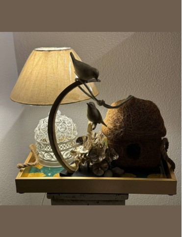 Golden Perch Lamp Set