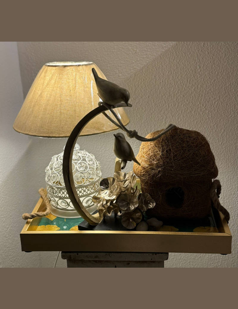 Golden Perch Lamp Set
