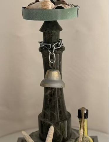 Granite Lighthouse Candle Holder