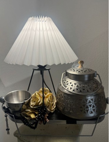 Hand Designed Oudh Burner and Lamp Ritual Set