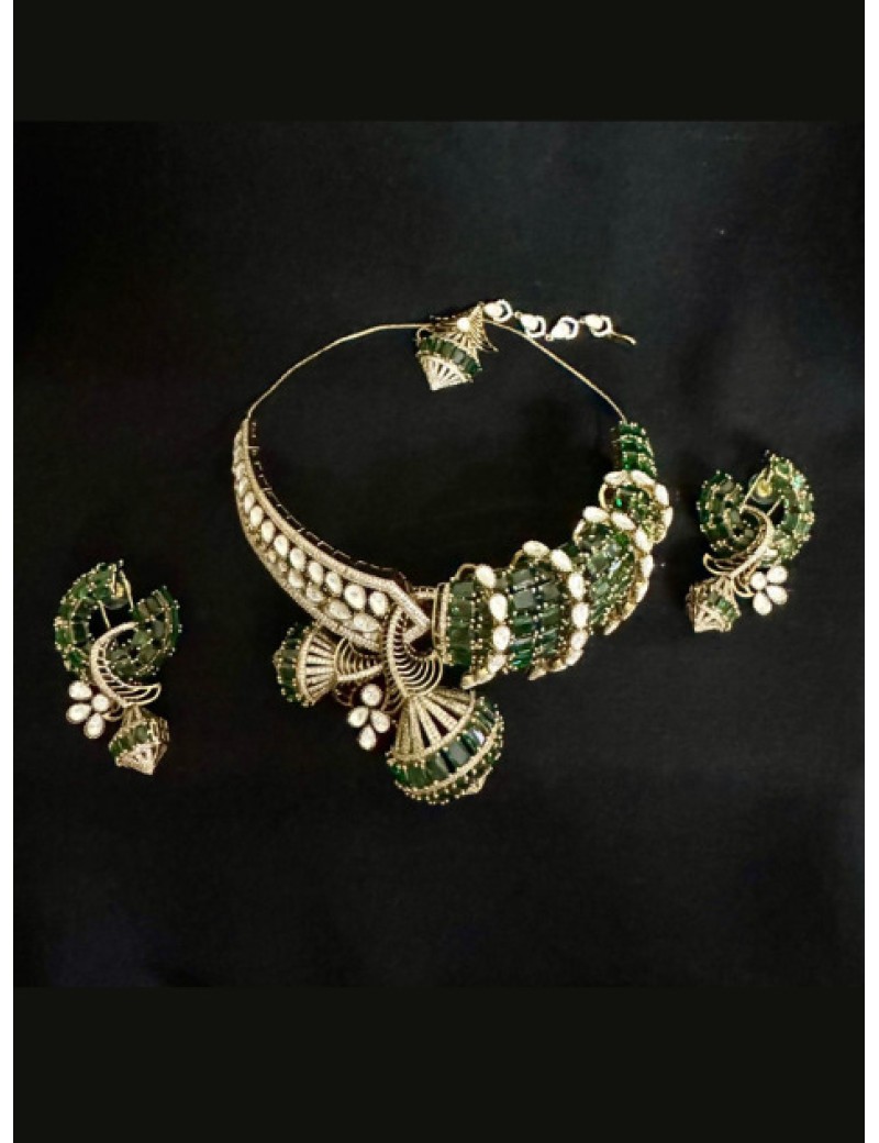 Neck Piece and Earring Set - MJ 1000
