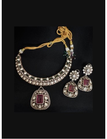 Neckpiece and Earrings - MJ 1010