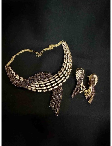 Neckpiece and Earrings - MJ 1013