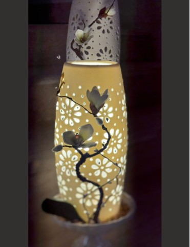 Orchid Flame Lamp
