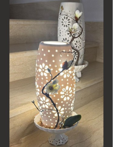 Orchid Flame Lamp