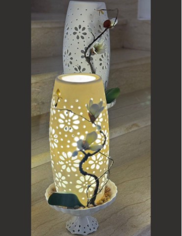 Orchid Flame Lamp
