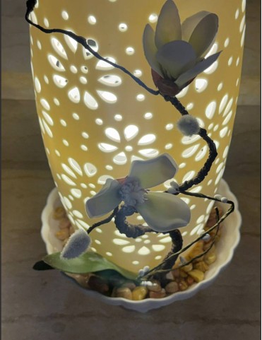 Orchid Flame Lamp