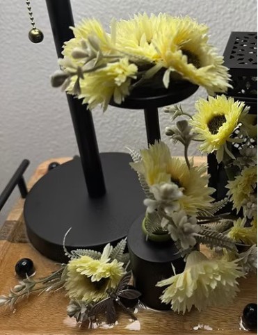Rustic Bloom lamp