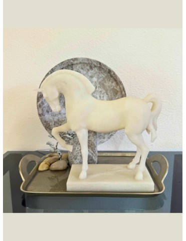 Silver Moon Stallion Lamp