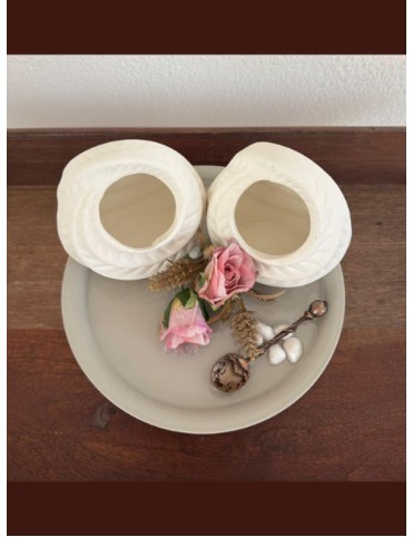 Soft Roses Dual Cutlery Holder