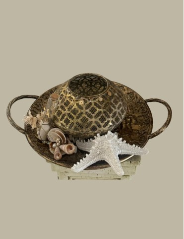 The Golden Beach Candle Holder